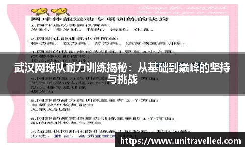 武汉网球队耐力训练揭秘：从基础到巅峰的坚持与挑战